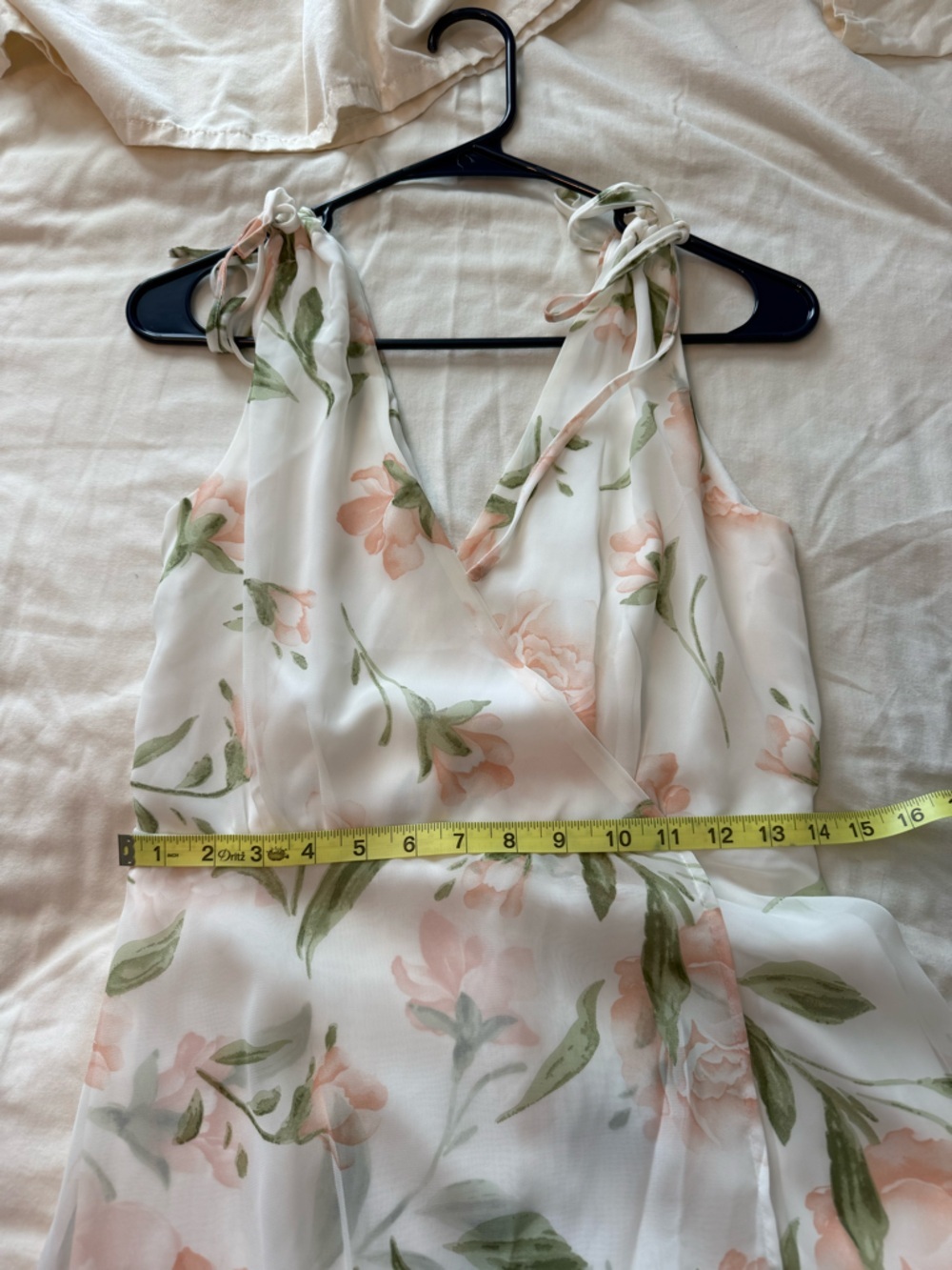 Romantic Possibilities Maxi Euro Summer Dress with Blush Floral Print - Picture 4 of 6